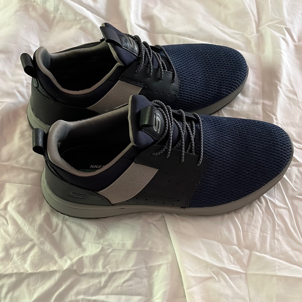 Navy Sketchers Athletic Shoes